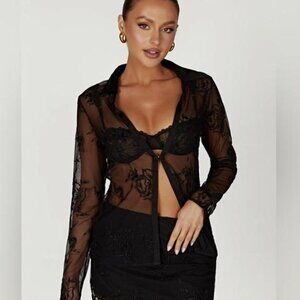 New Meshki Vivica Embroidered Top